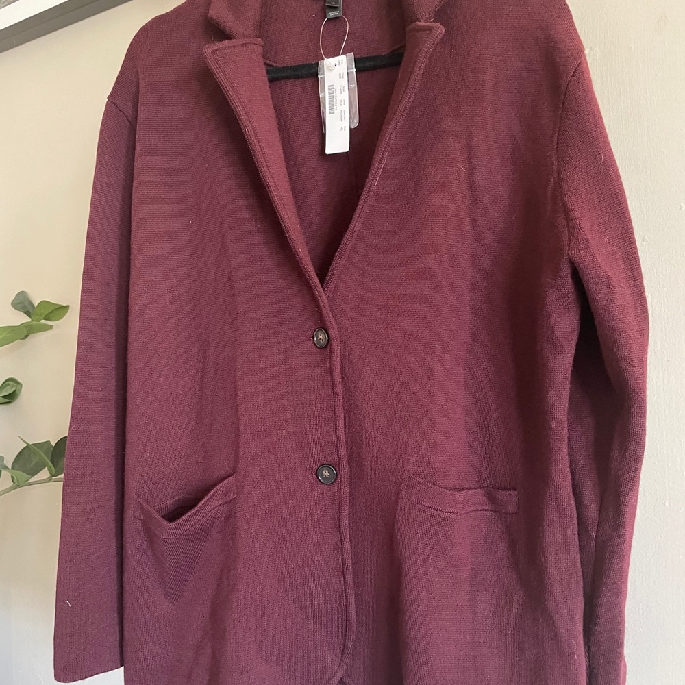 J. Crew Merino Wool Sweater Blazer